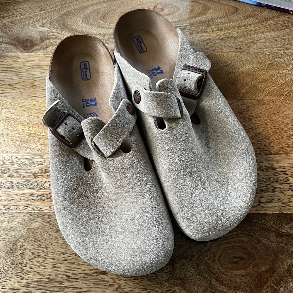 Birkenstock Boston Suede clogs